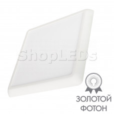 Светильник CL-FIOKK-S220x220-18W Day4000-MIX (WH, 120 deg, 230V) (ARL, IP44 Пластик, 3 года)