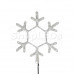 Фигура Снежинка, цвет ТЕПЛЫЙ БЕЛЫЙ, размер  30х28см